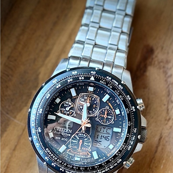 Citizen Eco-Drive promaster nighthawk radio controlled Chronograph Watch
